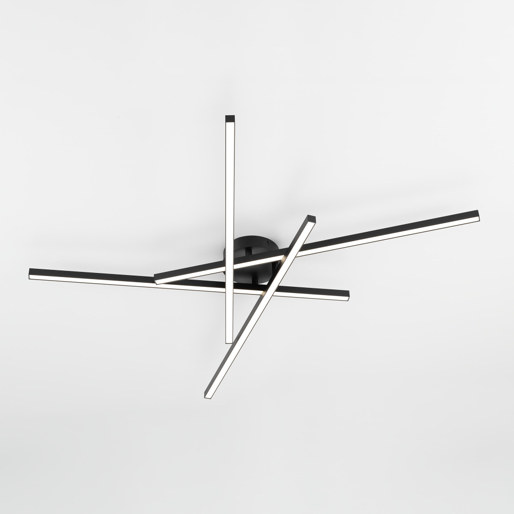 Citilux Стиг CL203141 LED Люстра потолочная с пультом Чёрная