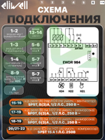 Контроллер холодильного оборудования EWDR 984 3 реле управления 2 NTC датчика 230Vac