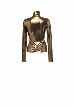 Водолазка из металлизированного крепа 14-01-23 FW