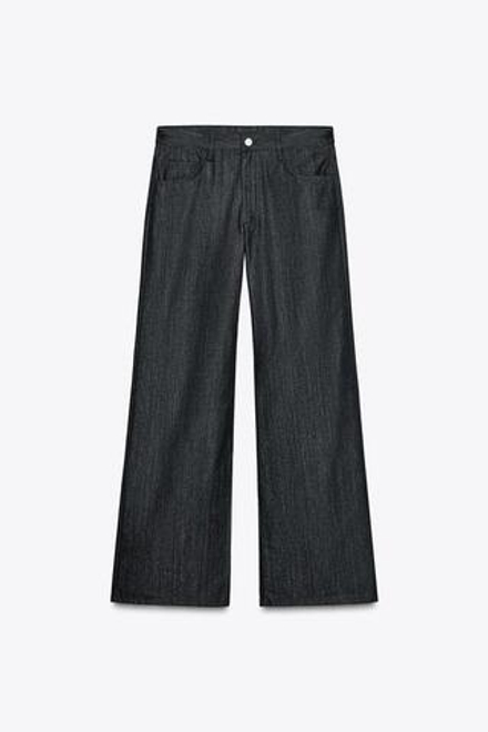 ZARA ДЖИНСЫ WIDE LEG С НИЗКОЙ ПОСАДКОЙ — ZW COLLECTION , СИНИЙ