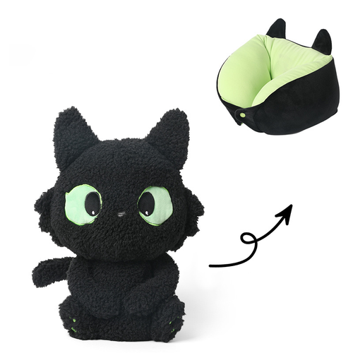 Дорожная подушка-трансформер "Котик"