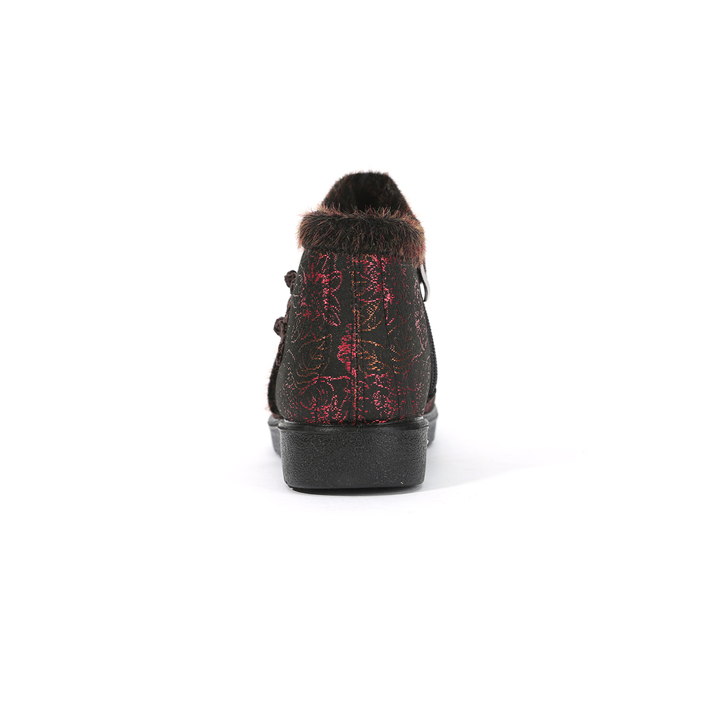 LAOMEIHUA High top Insulated Shoes Women"s Red