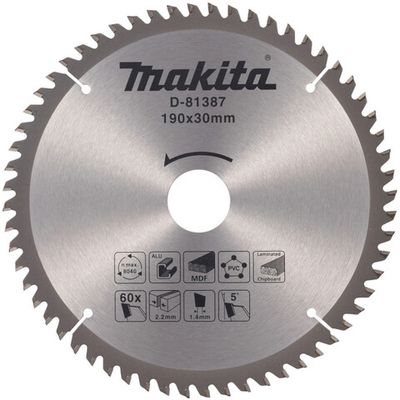 Диск п/п Makita 190*30*2.2/1.4*60T   (D-81387) универсальный