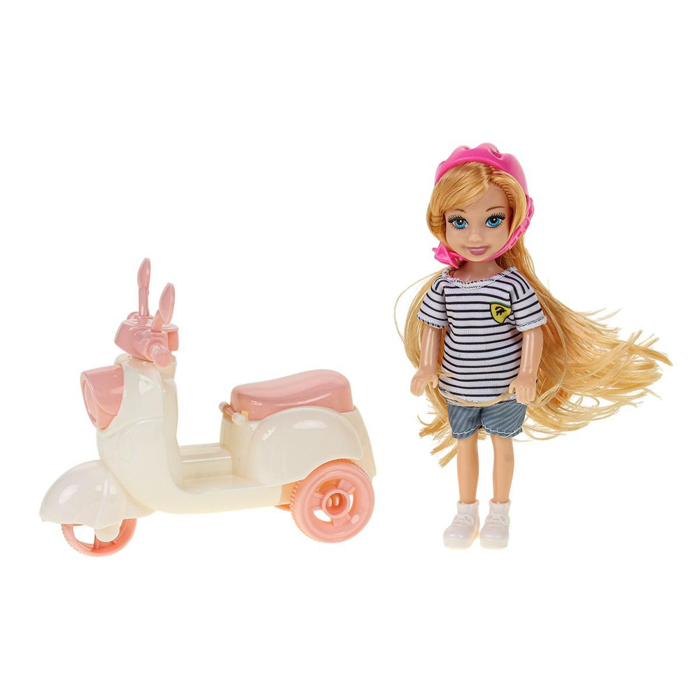 Кукла тип модница с аксесс. коробка 1351