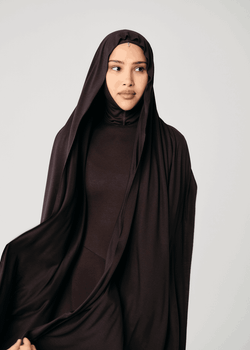 Балаклава с бусиной коричневая