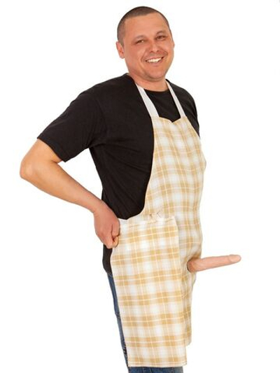 Фартук Кухонный с фаллосом (Цвет: телесный)