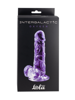 Прозрачный дилдо Intergalactic Oxygen Purple