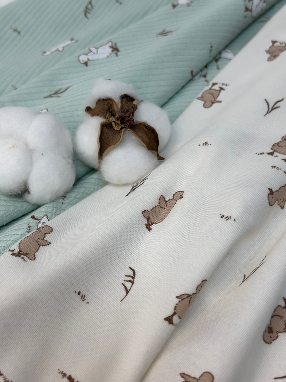 Пелёнка Утята Экрю 85*130 RinaAmari