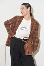 ПИДЖАК В КЛЕТКУ ШОКОЛАД|ОРАНЖЕВЫЙ