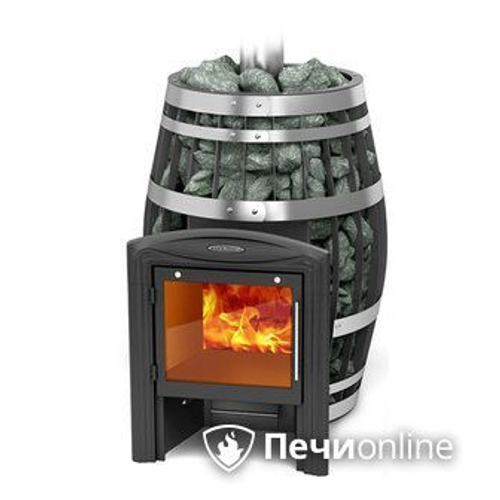 Печь для бани TMF Саяны XXL 2015 Carbon Витра с закрытой каменкой и теплообменником