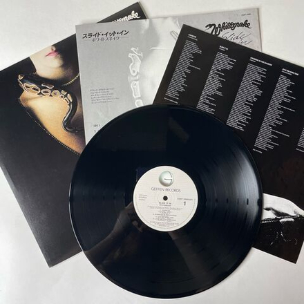 Винтажная виниловая пластинка LP Whitesnake Slide It In (Япония 1984) (Без Оби)