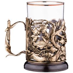 СТАКАН С ПОДСТАКАННИКОМ "ЩУКА" 250 МЛ. (КОР=1ШТ.)