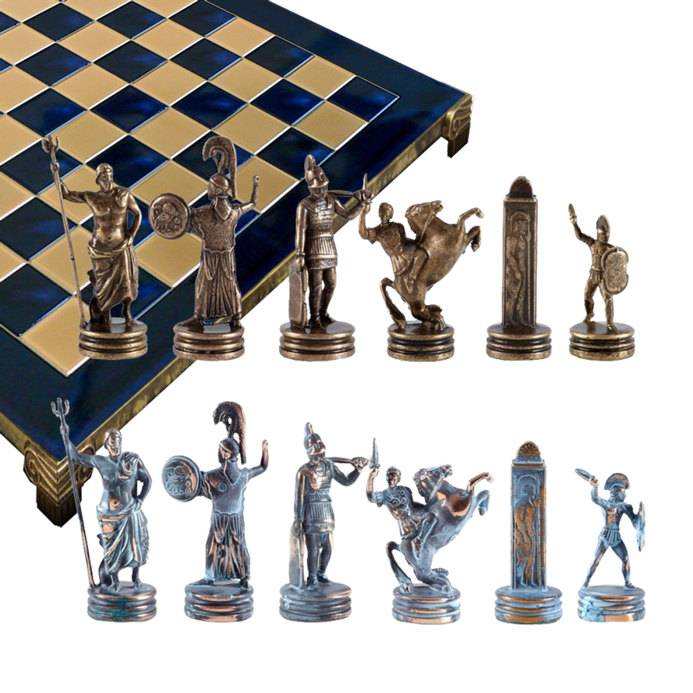 Manopoulos Шахматы подарочные "Троянская война"