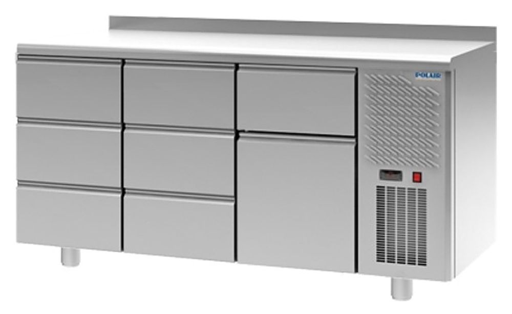 Стол холодильный POLAIR TM3-331-G с бортом