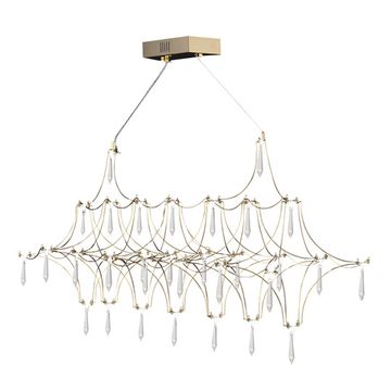 SL6603.203.17 Светильник подвесной ST-Luce Золотистый/Прозрачный LED 1*17W 4000K GRAVETTA