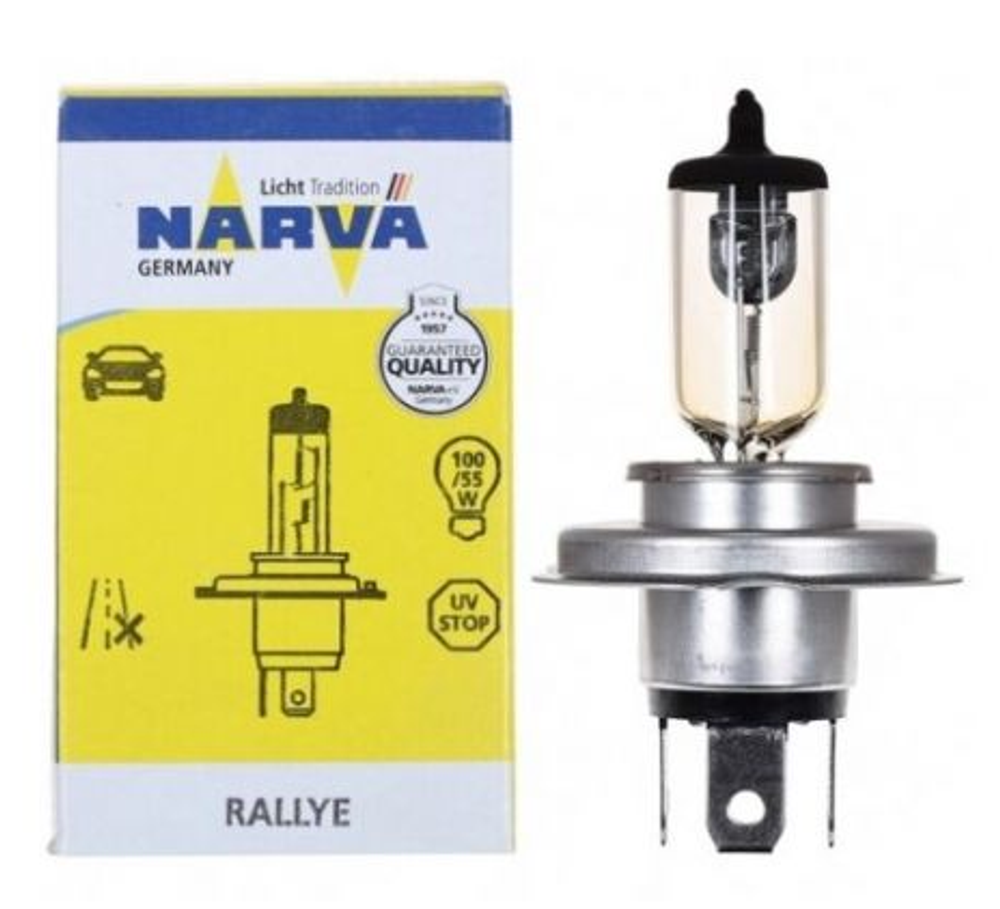 Автолампа H4 12V100/55W P43t Narva RALLYE #48911