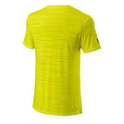 Мужское теннисное поло Wilson Rapide Seamless II T-Shirt Men - Yellow