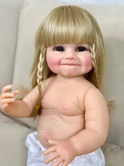 Кукла Реборн виниловая 55см без одежды (FA-134W)
