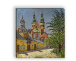 "Вид церкви", художник Богданов-Бельский, картина