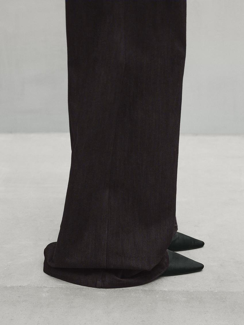 Massimo Dutti Джинсы широкого кроя, коричневый