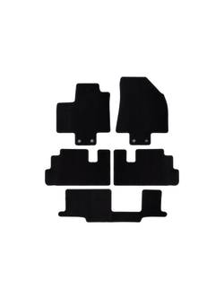 Коврики в салон для NISSAN Pathfinder 2021-, внедорожник , 8 мест, 5 шт. (текстиль) KLEVER0103606601200K