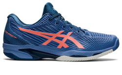 Мужские кроссовки теннисные Asics Solution Speed FF 2 - blue harmony/guava