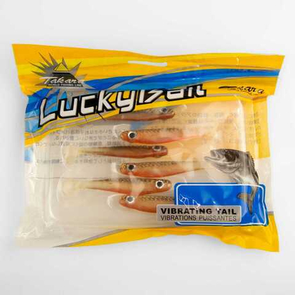 Твистер Takara LuckyBait 5107, 7.5см, 3.6гр (6шт/уп)