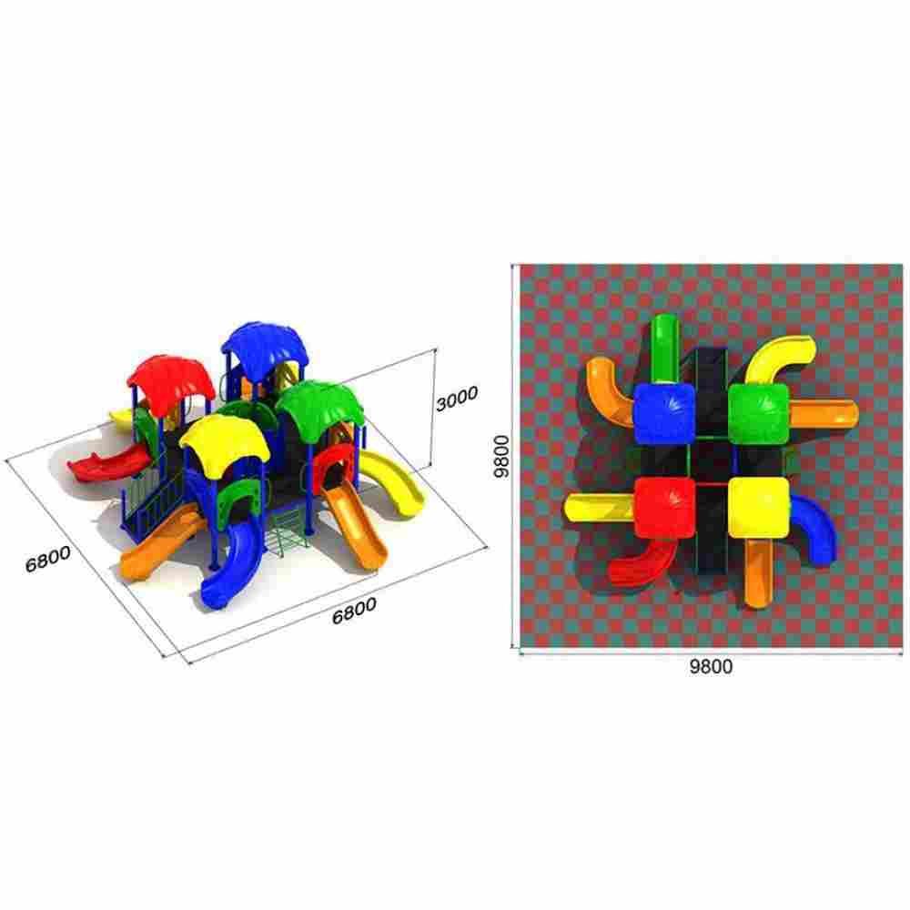 Детская игровая зона «Круг Друзей» 6.8x6.8x3