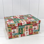 Коробка 34 х 26 х 15.3 см Набор 10 шт "Новый год" (Зеленый)