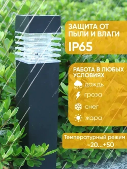 Садовый светильник солнечной батарее, набор 4 уличных светильника