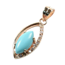 Кулон "Золотко" бирюза