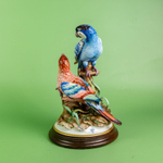 Фарфоровая мануфактура Capodimonte. «Пара попугаев на ветке»