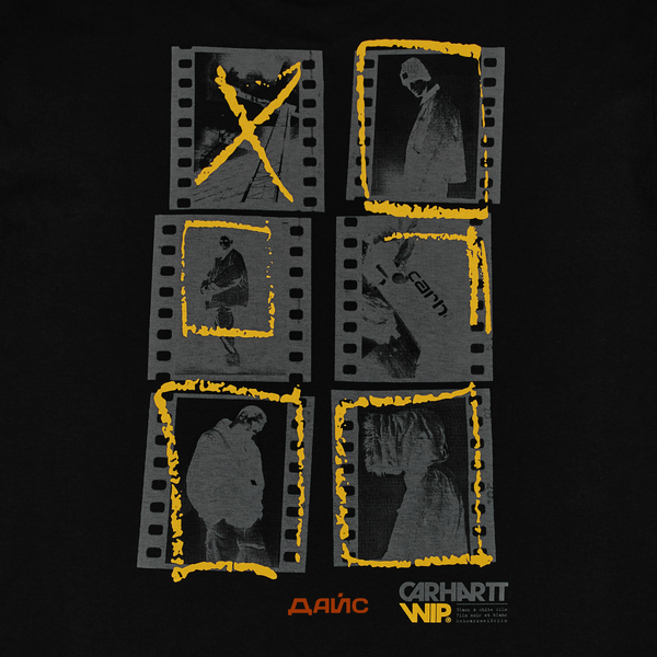 Футболка мужская Carhartt WIP Contact Sheet артикул:I033178_black - купить в магазине Дайс