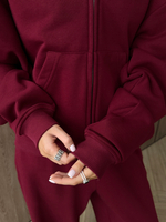 Костюм худи + брюки красный