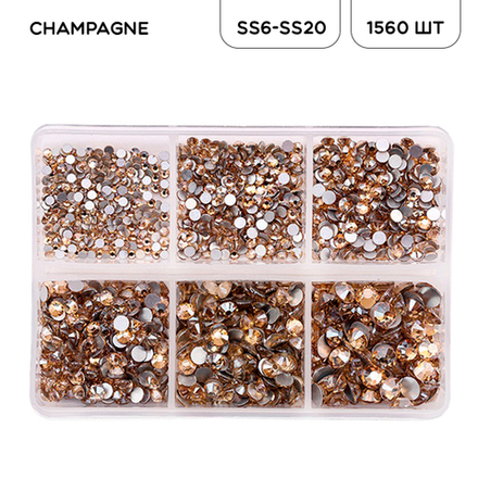 Набор страз холодной фиксации CHAMPAGNE