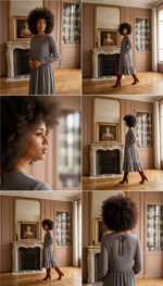 Хлопковое рюшечное платье в полосу