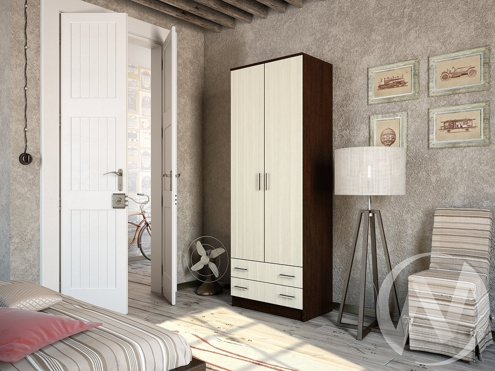 Шкаф ЛДСП (б/з) Дуэт (венге/лоредо)