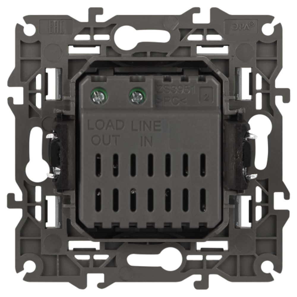 14-4101-03 ЭРА Светорегулятор поворотно-нажимной, 400ВА 230В, IP20, Эра Elegance, алюминий | Elegance Алюминий