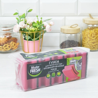 Губка профильная 5шт "МАКСИ" Master FRESH