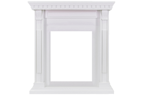 Каминокомплект Orlean - Белый с очагом Majestic FX Black