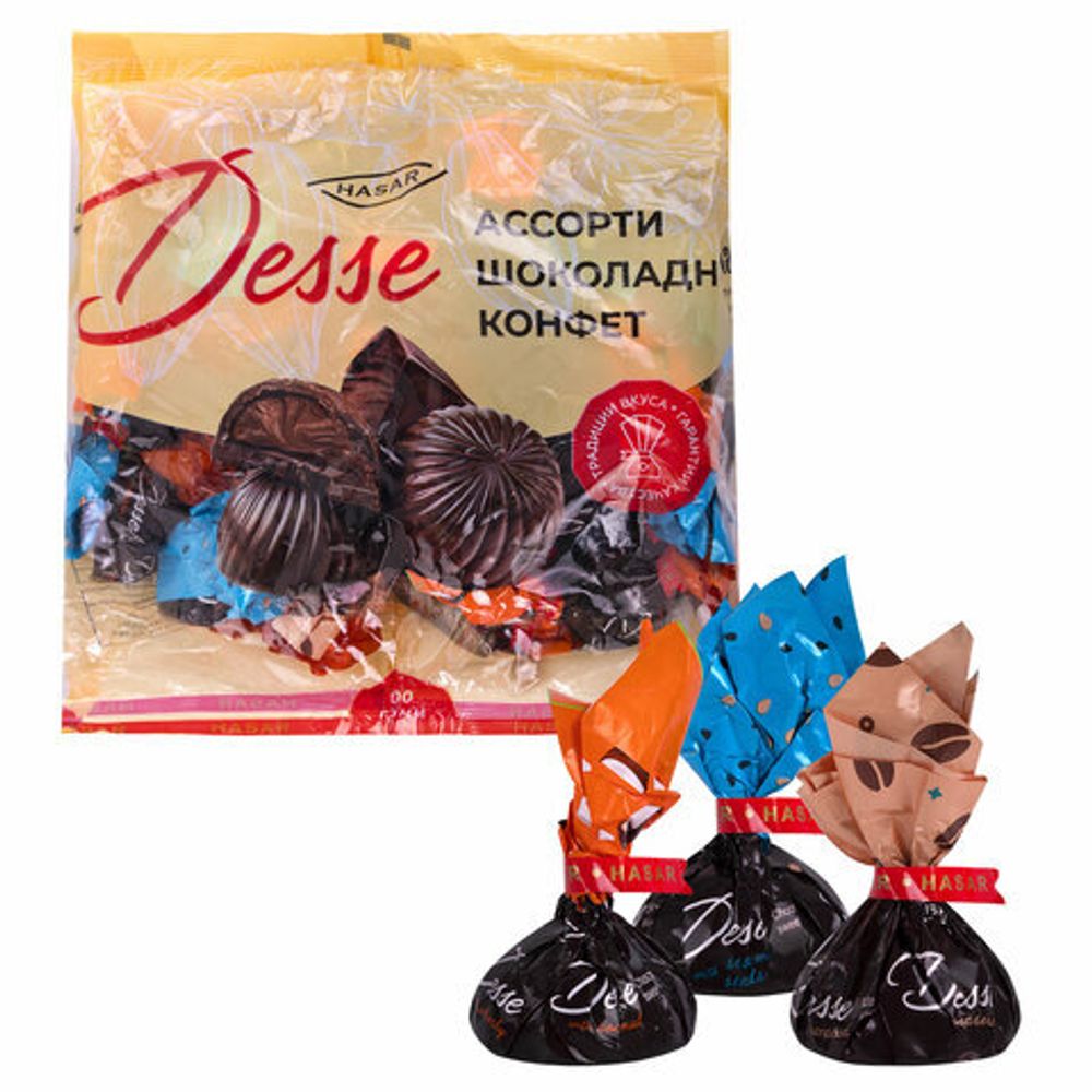 Конфеты шоколадные HASAR "Desse", ассорти вкусов, 500 г, УТ-00002204