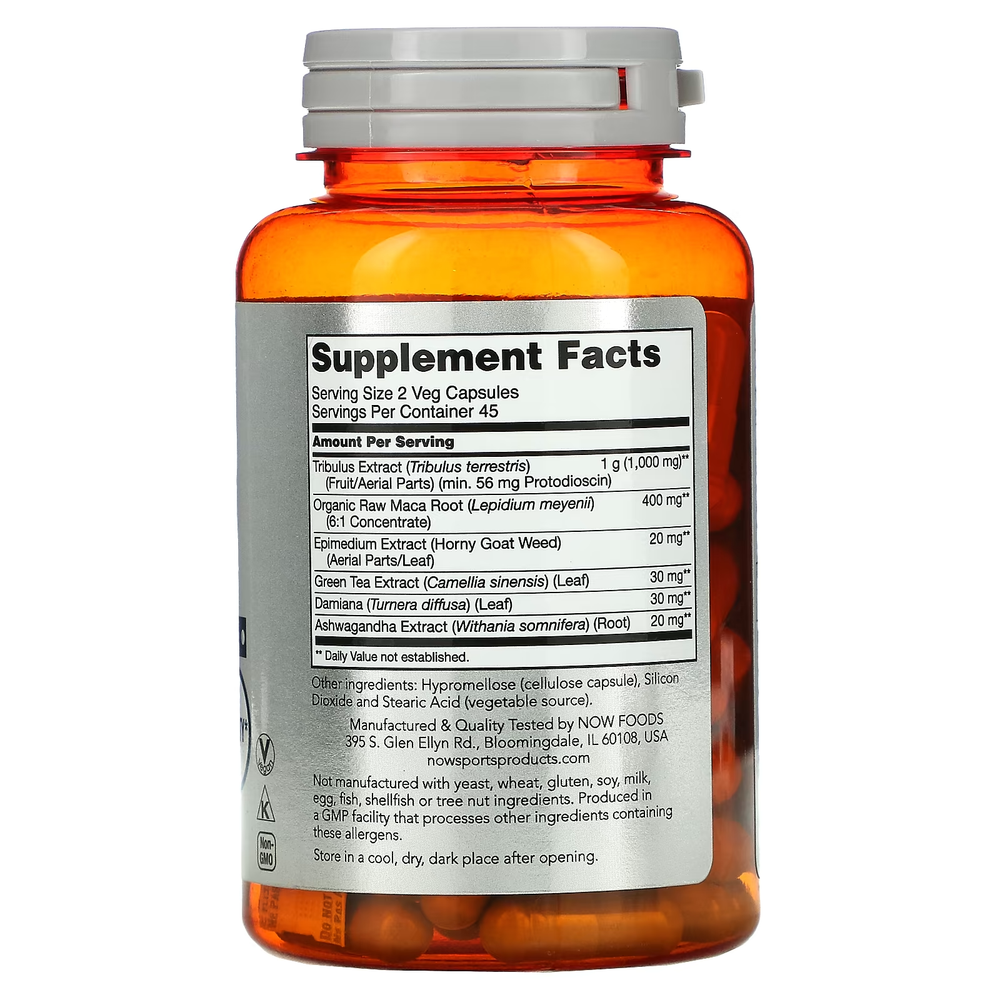 Tribulus Extreme, NOW foods Sports 90 caps.