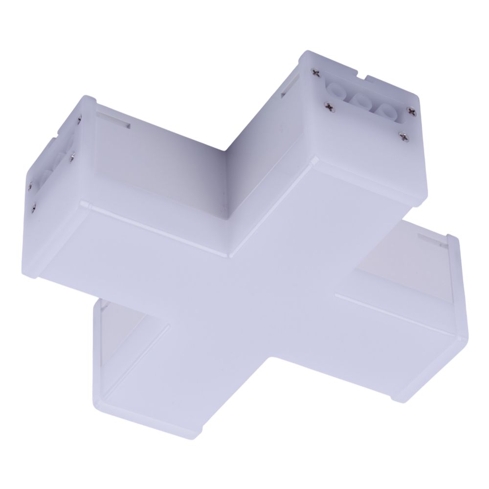 ULO-N11X-12W-4000K IP40 WHITE Светильник светодиодный X-образный. Белый свет 4000K. 2000Лм. Алюминий. Цвет белый. TM Uniel