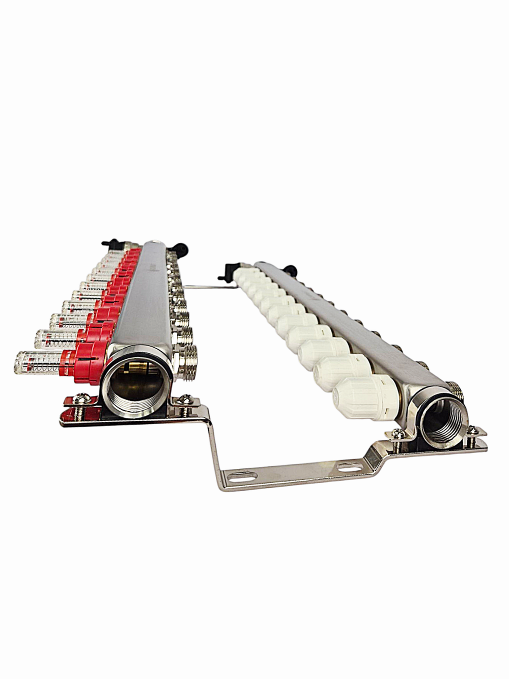 Коллекторная группа с расходомерами САРМАТ 1"x3/4" 12 вых. нерж с в /о SS2200 (CN)