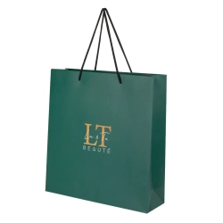 Пакет бумажный упаковочный изумрудный 33.5*32*9.5cm La and Te Kit LT-B2(emerald)