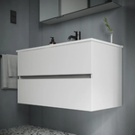 Тумба подвесная SANCOS Urban 590х450х550, c двумя ящиками оснащенными доводчиками, белый глянец , арт. UR60W