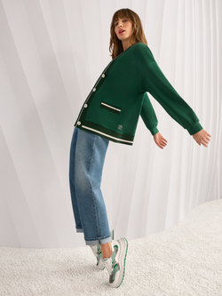 Кардиган из хлопка и модала