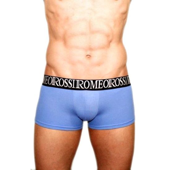 Мужские трусы боксеры голубые Romeo Rossi Bik Blue Boxers RR5002-9