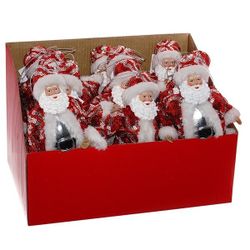 GAEM Украшение новогоднее "Дед Мороз" (блок 12 шт), L11 W4 H16 см, 2в.