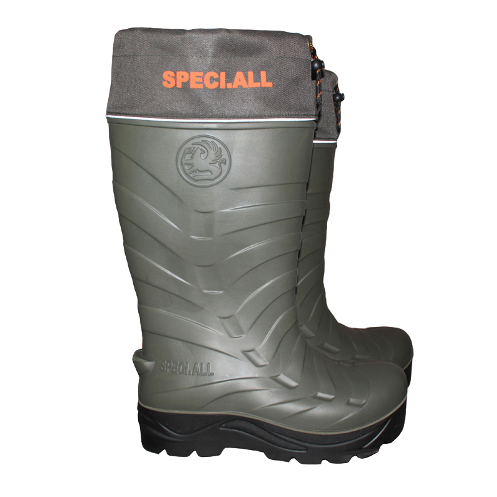 Сапоги Woodline / Speci.All ЭВА зимние c подошвой ПУ 920-100PW (-100°C) Олива/Чёрный Без шипов -